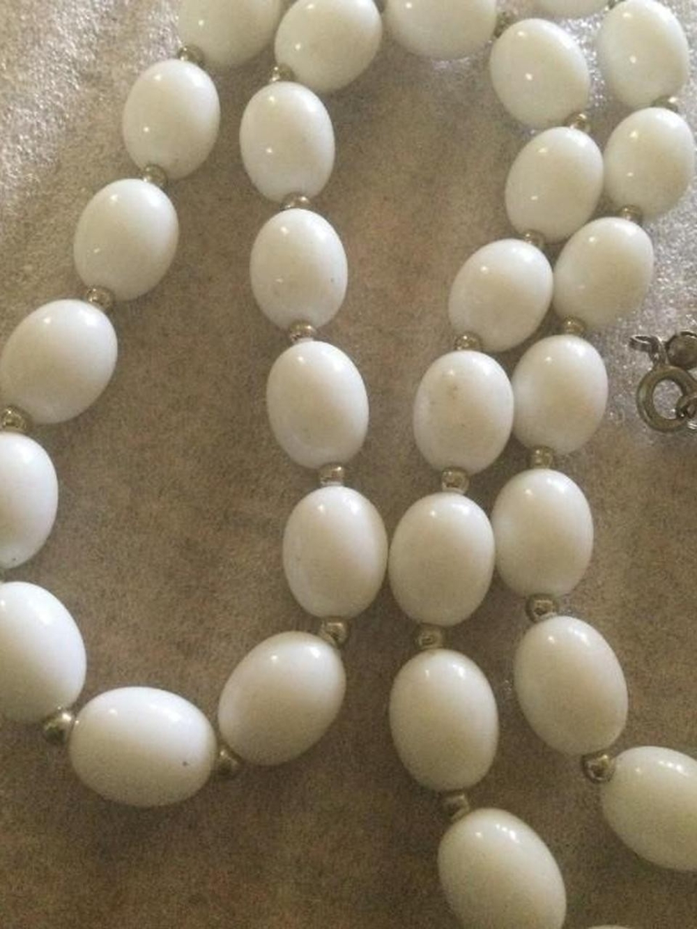 White Bead Necklace